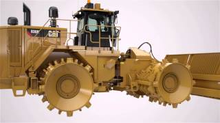 Cat® 836K Landfill Compactor Full Machine Fly Around [upl. by Atsirc]