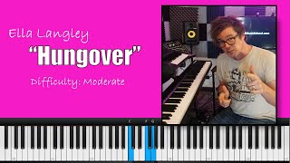 How to Play quotHungoverquot by Ella Langley  Easy Piano Tutorial [upl. by Niwle]