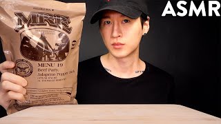 ASMR US MILITARY MRE MealReadytoEat MUKBANG  Unboxing amp Eating No Talking Zach Choi ASMR [upl. by Remoh]