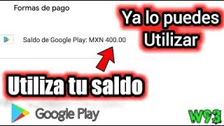 ✅LA UNICA SOLUCION DE UTILIZAR TU SALDO DE GOOGLE PLAY [upl. by Ettenrahs]