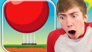 RED BOUNCING BALL SPIKES iPhone Gameplay Video [upl. by Anah]