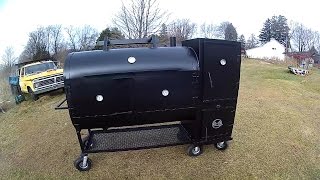 Smoker build out of 275 gallon tank part 9 The final part [upl. by Eliga]