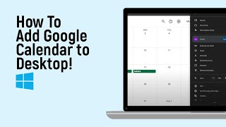 How to Add Google Calendar to Desktop in Windows 11 easy [upl. by Isdnyl843]