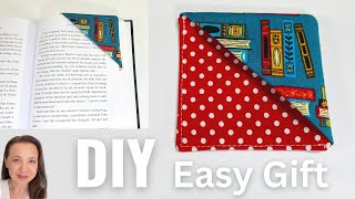 Quick and Easy Fabric Corner Bookmark  Coaster  DIY Last Minute Gift [upl. by Eeltrebor]