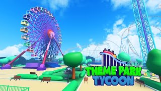 Building My Entire Theme Park in Roblox Theme Park Tycoon 2022 [upl. by Olimac467]