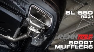 SL 550 R231 RENNtech Sport Muffler [upl. by Ma]