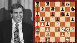 Bobby Fischers CHESS MASTERPIECE after 20 years of inactivity  Game 1 vs Spassky 1992 Match [upl. by Nylhtiak]