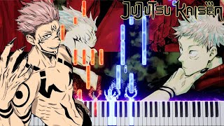 Jujutsu Kaisen OSTUpbringing – Yoshimasa Terui Piano Tutorial amp Sheet [upl. by Leirum]