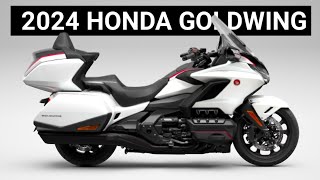 2024 HONDA GOLDWING Announced Best Touring Motorcycles for 2024 [upl. by Rudelson]