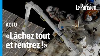 Grosse frayeur pour un cosmonaute de l’ISS lors d’une sortie dans l’espace [upl. by Eatnuahs]