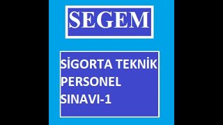 Segem Teknik Personel Sınavı1 [upl. by Nosrettap]