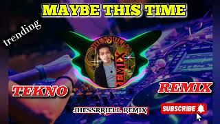 Sarah Geronimo  Maybe This Time Tekno  Jhessriell remix [upl. by Notsej]