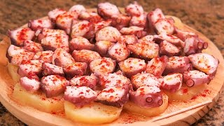 Pulpo a la Gallega  Receta explicada paso a paso [upl. by Manella]