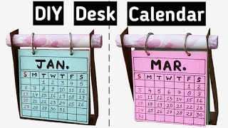 How to make Desk Calendar  DIY Calendar 2019 [upl. by Finegan]