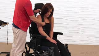 Demonstration Wheelchair Positioning of the Upper Extremities  Michelle Lange  MedBridge [upl. by Keese]