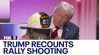 Trump recounts rally shooting says its ‘too painful’ to tell again FULL MOMENT [upl. by Carrelli787]