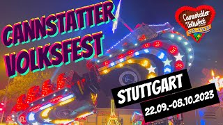 176 Cannstatter Volksfest  Wasen  2023  Rundgang  Stuttgart [upl. by Seiuqram]