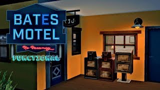 FUNCTIONAL BATES MOTEL  THE SIMS 4 TUTORIAL [upl. by Katrinka]