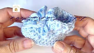 crochet escarpines para bebé paso a paso super fáciles [upl. by Camilla448]