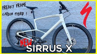 2023 specialized sirrus x  carbon hybrid bike with freaky frame [upl. by Eilis]