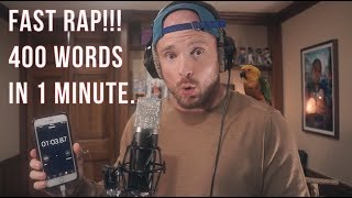 FAST RAP  400 words in 1 minute [upl. by Schwerin]