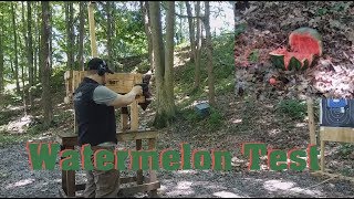 Watermelon Test  9mmP VS 357 Magnum [upl. by Wenger856]