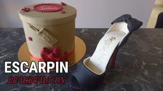 Escarpin louboutin en sucre comme la vraie taille réelle [upl. by Eahsat]