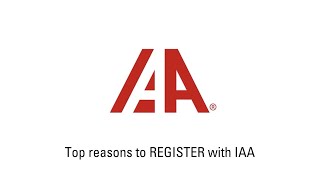 Top Reasons to Register with IAA [upl. by Gerda42]