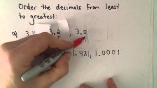 Ordering Decimals from Smallest to Largest [upl. by Ykciv47]