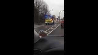 LKWKran  FwABoot  Feuerwehr Ratingen Handyaufnahme [upl. by Ydnat546]