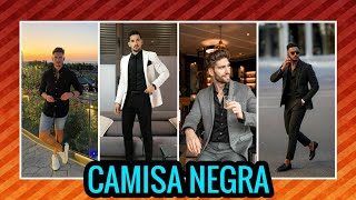 5 COMBINACIONES infalibles con CAMISETA NEGRA – ¡Tips para HOMBRE [upl. by Oremar694]