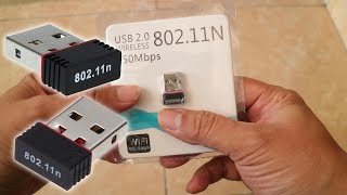 Tutorial amp Review Mini Wifi Wireless LAN 80211N  Cara INSTAL di PCLAPTOP  Review Usb Wifi Murah [upl. by Jehovah300]