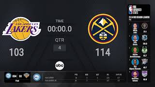 Los Angeles Lakers  Denver Nuggets  NBAPlayoffs presented by Google Pixel Live Scoreboard [upl. by Aisayn]