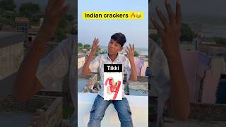 Indian crackers on Diwali 🪔🤣 shorts mrvilayati youtubeshorts crackers diwali funnyshorts [upl. by Enrobso]