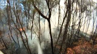 Lefroy Bushfire Helmet Camera Footage 2013 Tasmania Australia PART 1 [upl. by Notlad]