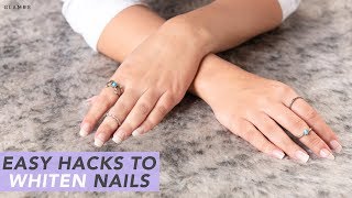 3 Quick amp Easy Ways To Whiten YellowStained Nails  Beauty DIY  Glamrs Nail Care [upl. by Reid]