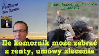 Ile komornik może zabrać z renty z umowy zlecenia z umowy o dzieło [upl. by Tereve]