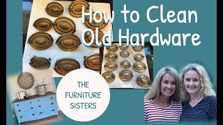 How to clean old furniture hardware on the stove [upl. by Halima]