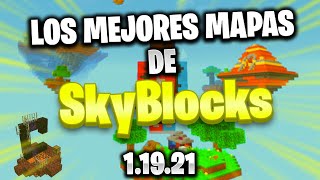 TOP 5 MEJORES MAPAS DE SKYBLOCKS PARA MINECRAFT BEDROCK quot11921quot  StOOnJrYT [upl. by Hulda]