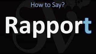 How to Pronounce Rapport CORRECTLY  Is the T silent in rapport [upl. by Tiny720]