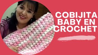 CÓMO TEJER UNA COBIJITA PARA BEBÉ EN GANCHO O CROCHET🌷🌷🌷 MUY FÁCIL  YO TEJO CON LAURA CEPEDA baby [upl. by Emrich]