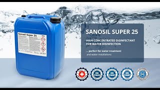 Sanosil Super 25  Water Disinfectant Concentrate [upl. by Htenay193]