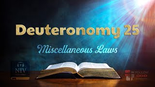 The Book of Deuteronomy  Chapter 25 Miscellaneous Laws  NIV Audio Bible [upl. by Sybilla510]