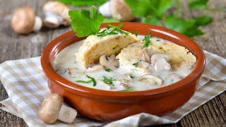 Recette  Quenelles à la crème champignons et parmesan fait maison [upl. by Sidras]