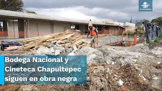 Bodega Nacional y Cineteca Chapultepec cascarones a semanas de la entrega [upl. by Nivled]