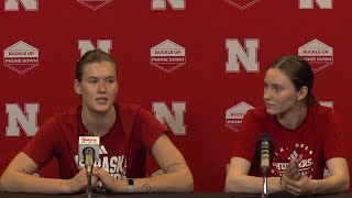 FULL VIDEO Nebraska Volleyball OH Lindsay Krause amp S Bergen Reilly Press Conference 91724 [upl. by Saleem980]