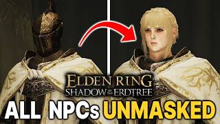 ELDEN RING All DLC NPC Faces without Helmets UNMASKED [upl. by Hewes]