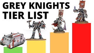 Grey Knights Unit Tier List in Warhammer 40K 10th Edition Strongest  Weakest Grey Knight Units [upl. by Canice]