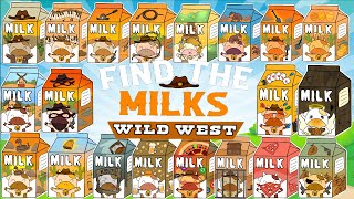 Find The Milks 💖Wild West 💖ROBLOX 💖All Badges 43 [upl. by Acilegna]