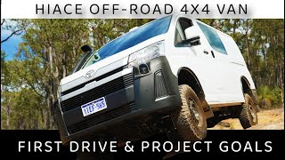 HIACE 4x4 OffRoad FIRST IMPRESSIONS and PROJECT AIMS 4xoverland [upl. by Wenonah]